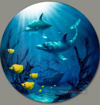 魚の水族館 Painting - 海底の守護者